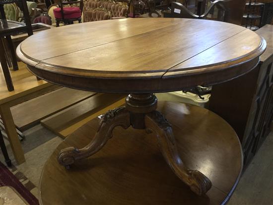 Victorian mahogany circular breakfast table